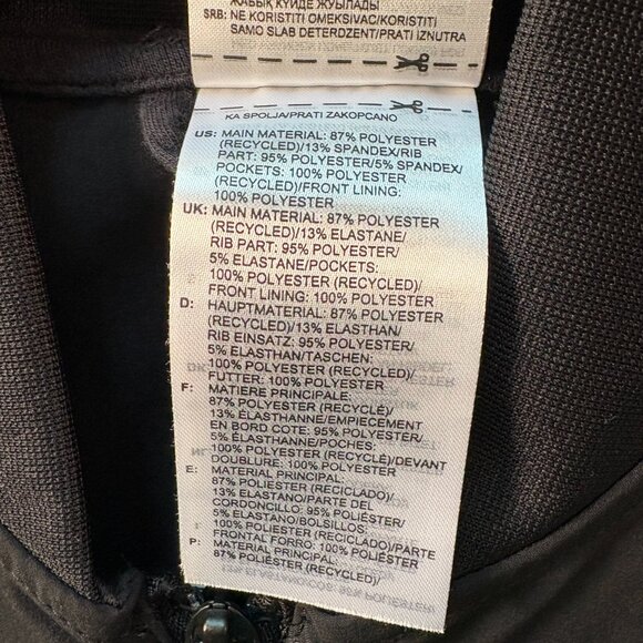 Adidas Women's Athletic Jogging Workout Full Zip Black Windbreaker Size XS - Picture 7 of 11